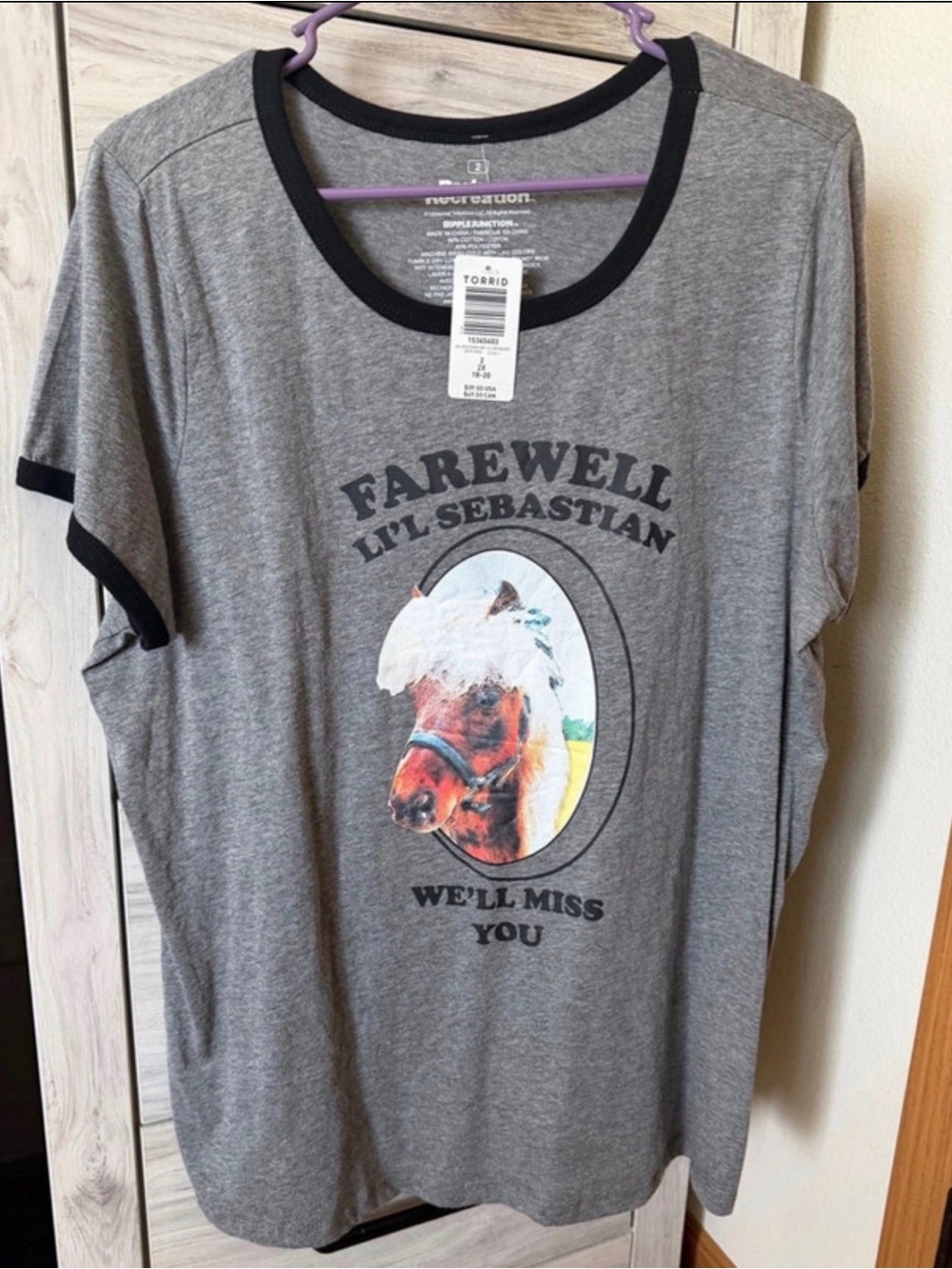 Torrid Parks and Recreation Little Sebastian T-Shirt 2x